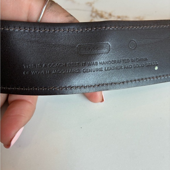 Coach vintage logo print brown belt size S - Picture 6 of 7